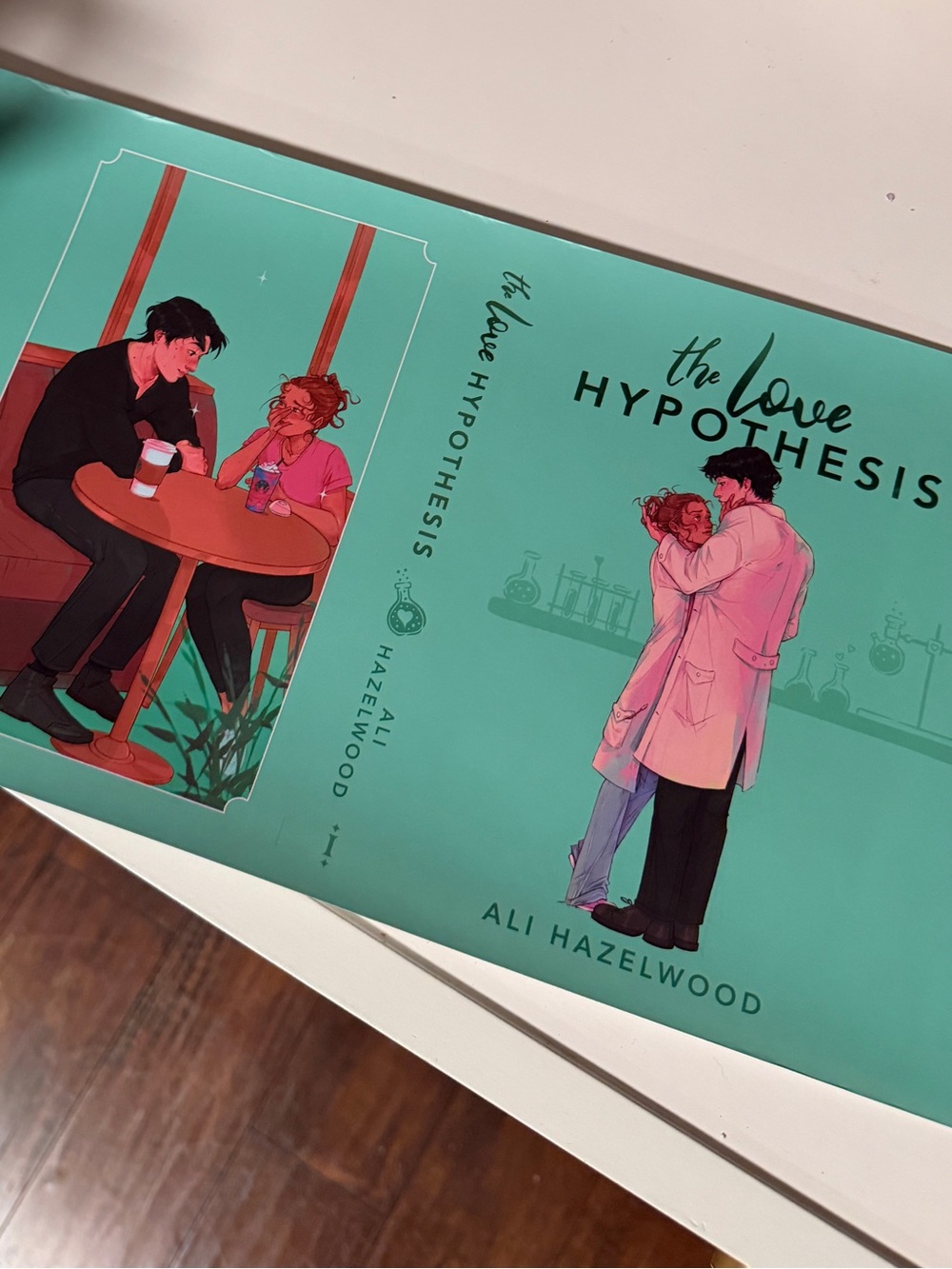 The Love Hypothesis by Ali Hazelwood Teal Hardcover Book Cover Only Afterlight